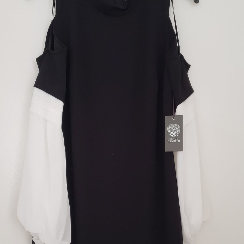 NWT / Vince Camuto Black & white Dress. Size M